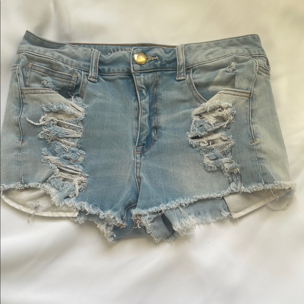 American Eagle Distressed‎ Denim Shorts